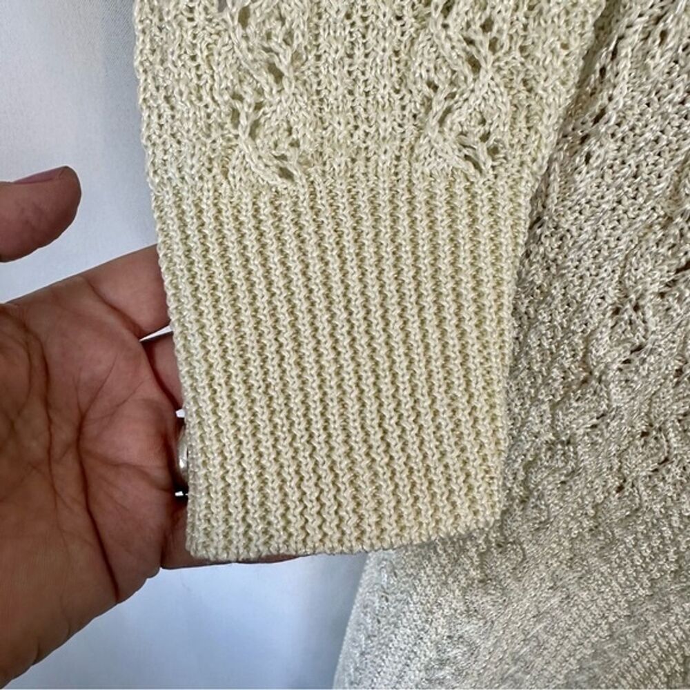 Vintage Vivanti Cottagecore Crochet Sweater Set 70's Grandmacore - Picture 15 of 16